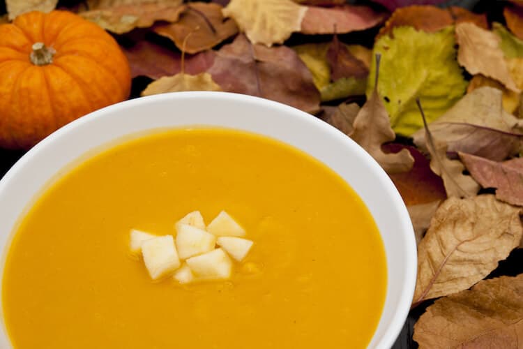 Butternut squash and apple soup.