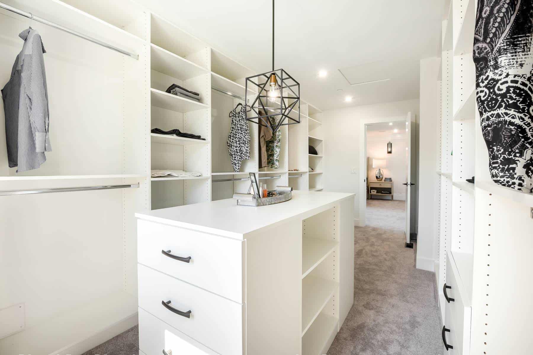luxurious walk-in closet