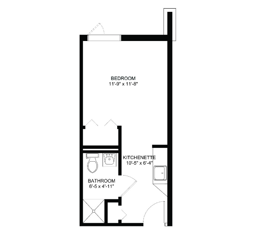 Assisted Living Floor Plan #1