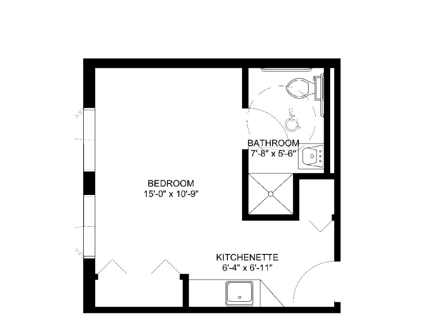 Assisted Living Floor Plan #2